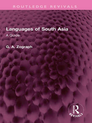 cover image of Languages of South Asia